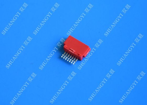 중국 주문을 받아서 만들어진 빨강 외부 SATA 연결관 전압 125Vac 여성 SMT 7 Pin 협력 업체