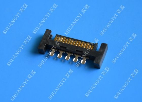 중국 PCB 슬림 라인 SATA 커넥터 전압 125V AC 소형 풋 프린트 디자인 협력 업체