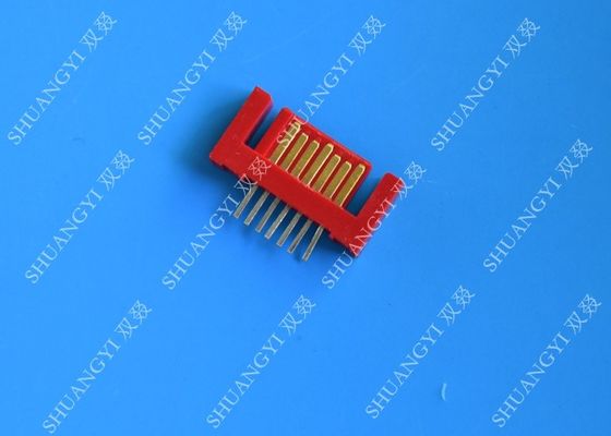 중국 경량 빨간 외부 SATA 7 핀 커넥터 전압 500V SMT 유형 협력 업체