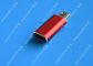 휴대 전화 용 빨간색 USB 3.1 유형 C 남성 투 마이크로 USB 5 핀 마이크로 USB 슬림 협력 업체